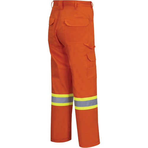 4462 Bright Safety Cargo Pants with Startech&reg; Tape, Cotton, 32, High Visibility Orange Toolneeds Inc.