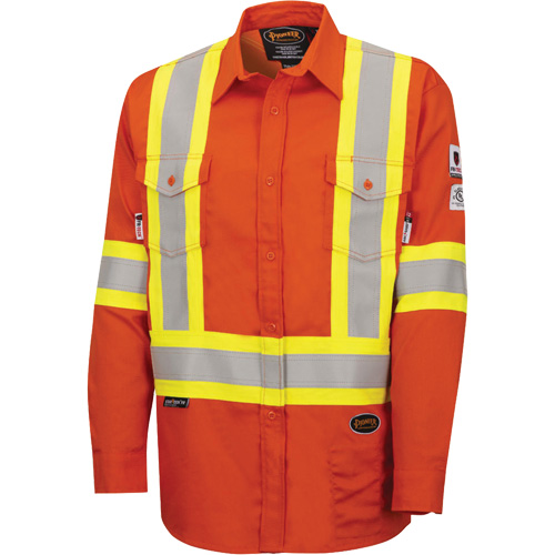 7743 Chemise de s&eacute;curit&eacute; ignifug&eacute;e FR-Tech, Petit, Orange haute visibilit&eacute; Toolneeds Inc.