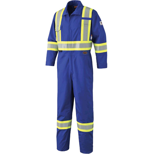 7706 Combinaison ignifuge FR-Tech avec fermetures &agrave; glissi&egrave;re aux jambes, Taille 36, Bleu royal, 9,7 cal/cm² Toolneeds Inc.