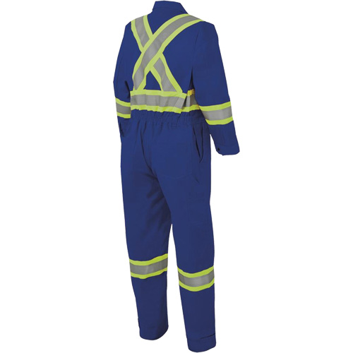 7706 Combinaison ignifuge FR-Tech avec fermetures &agrave; glissi&egrave;re aux jambes, Taille 36, Bleu royal, 9,7 cal/cm² Toolneeds Inc.