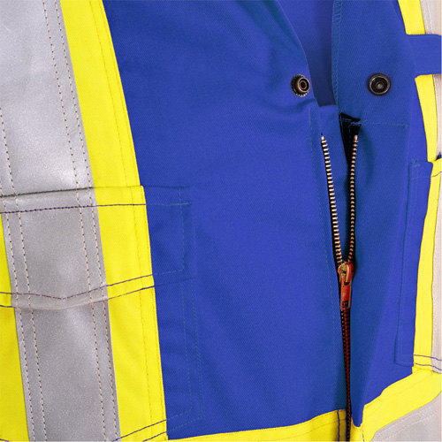 7706T Combinaison ignifuge FR-Tech avec fermetures &agrave; glissi&egrave;re aux jambes, Taille 40 (grand taille), Bleu royal, 9,7 cal/cm² Toolneeds Inc.