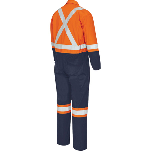 7702BB Combinaison de s&eacute;curit&eacute; FR-Tech 2 tons, Taille 36, Bleu marin/Orange, 10 cal/cm² Toolneeds Inc.