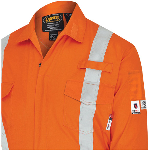 7702BB Combinaison de s&eacute;curit&eacute; FR-Tech 2 tons, Taille 36, Bleu marin/Orange, 10 cal/cm² Toolneeds Inc.