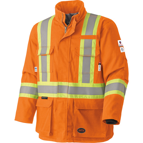 5533 Flame-Resistant Safety Parka, Small, High Visibility Orange, 58 cal/cm² Toolneeds Inc.