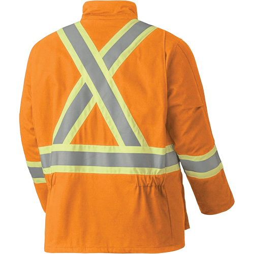 5533 Flame-Resistant Safety Parka, Small, High Visibility Orange, 58 cal/cm² Toolneeds Inc.