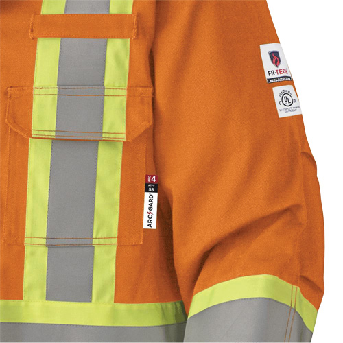 5533 Flame-Resistant Safety Parka, Small, High Visibility Orange, 58 cal/cm² Toolneeds Inc.
