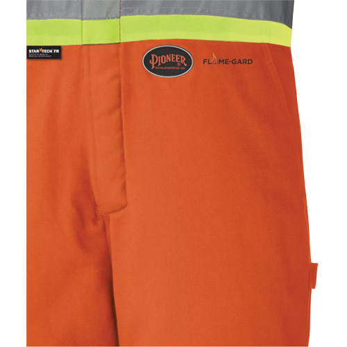 5534A Flame-Resistant Quilted Safety Overalls, Small, Orange Toolneeds Inc.