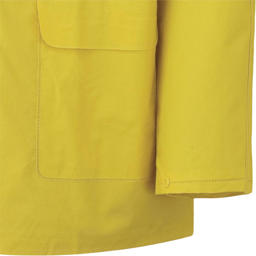 577J Rain Jacket, Polyester/PVC, Small, Yellow Toolneeds Inc.