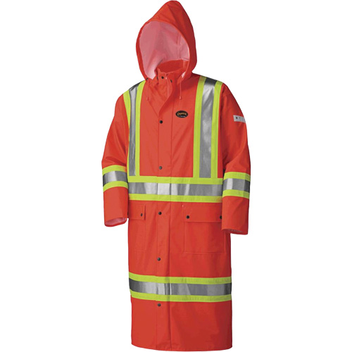 5896 Manteau long imperm&eacute;able et ignifuge, Petit, Orange haute visibilit&eacute; Toolneeds Inc.