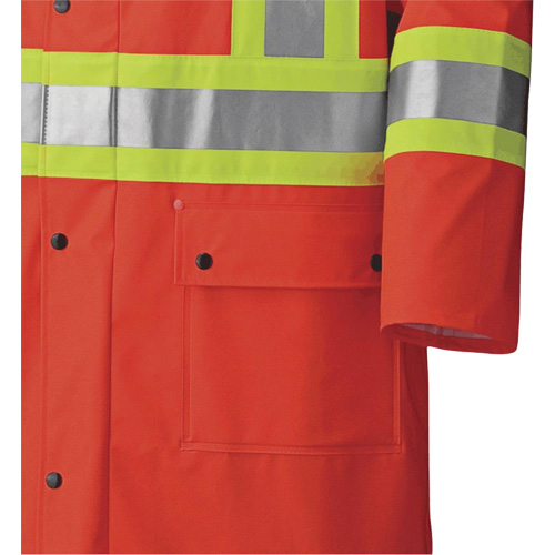 5896 Manteau long imperm&eacute;able et ignifuge, Petit, Orange haute visibilit&eacute; Toolneeds Inc.