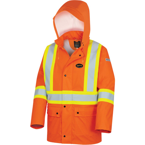 5892PKT Veste de s&eacute;curit&eacute; imperm&eacute;able &agrave; haute visibilit&eacute; ignifuge, T-petit, Orange haute visibilit&eacute; Toolneeds Inc.