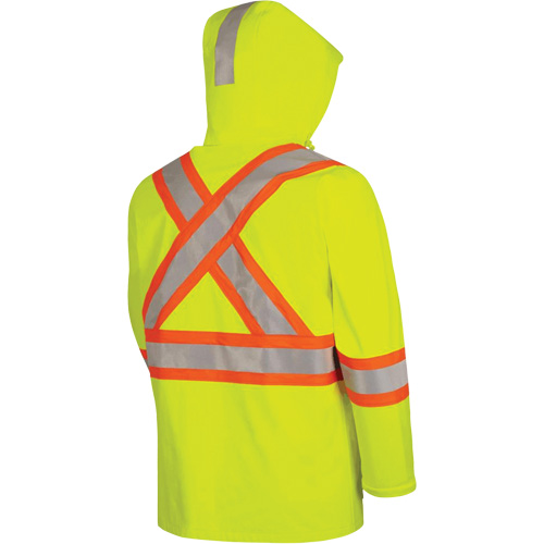 5881 Manteau de pluie ignifuge et protection contre les &eacute;clats d'arc &eacute;lectrique, T-petit, Jaune haute visibilit&eacute;, 10 cal/cm² Toolneeds Inc.