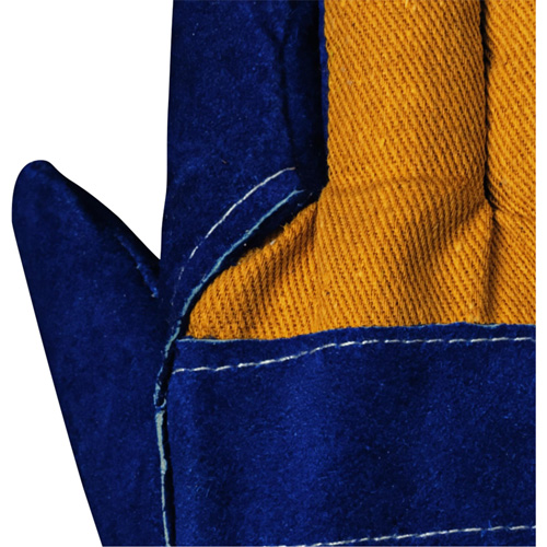 630 Blue Insulated Fitter's Gloves, One Size, Split Cowhide Palm, Boa Inner Lining Toolneeds Inc.