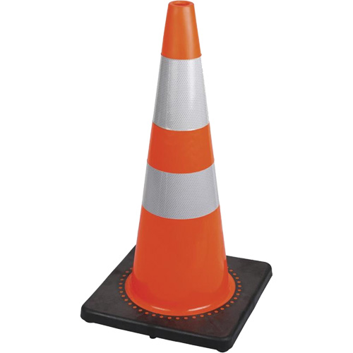 183 Premium Flexible Safety Cone, 28", Orange, 4" & 6" Reflective Collar(s) Toolneeds Inc.