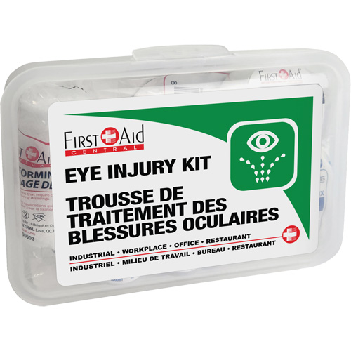 Ensemble pour les l&eacute;sions oculaires, Boîte en plastique Toolneeds Inc.