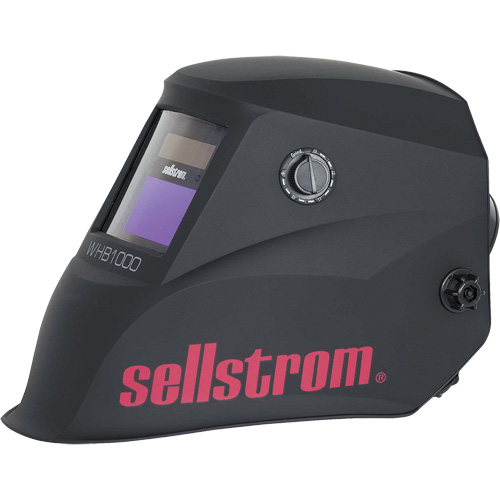 WHB1000 Advantage Series ADF Welding Helmet, 3.54" L x 1.57" W View Area, Black/Red Toolneeds Inc.