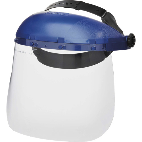 Masque protecteur avec coque simple de la s&eacute;rie 390 Premium, Ac&eacute;tate, Suspension Rochet Toolneeds Inc.