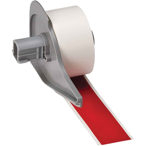 Ruban adh&eacute;sif permanent toutes saisons pour &eacute;tiquettes, Vinyle, Rouge, Largeur de 1" Toolneeds Inc.