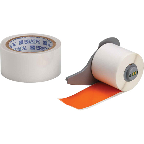 Ruban adh&eacute;sif polyvalent ToughStripe ultra-robuste avec pellicule de protection, Polyester, Orange, Largeur de 2" Toolneeds Inc.
