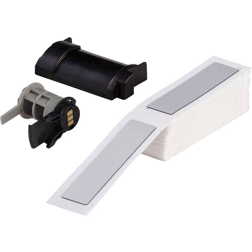 &eacute;tiquettes sur&eacute;lev&eacute;s pour panneaux, Polyester, 1" lo x 4" h, Blanc Toolneeds Inc.