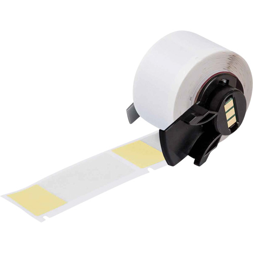 &eacute;tiquettes enveloppantes auto-adh&eacute;sives pour fils et c&acirc;bles, Vinyle, 1" lo x 2,5" h, Blanc Toolneeds Inc.