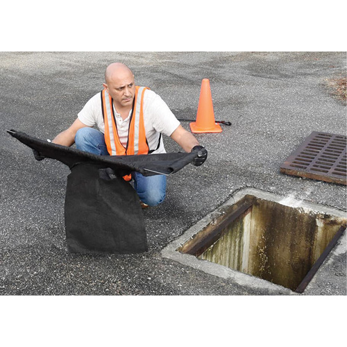 Square Ultra-Drain Guard&reg; Catch Basin Insert with Overflow Port, Oil & Sediment, 16" - 28" L x 20" - 36" W Toolneeds Inc.