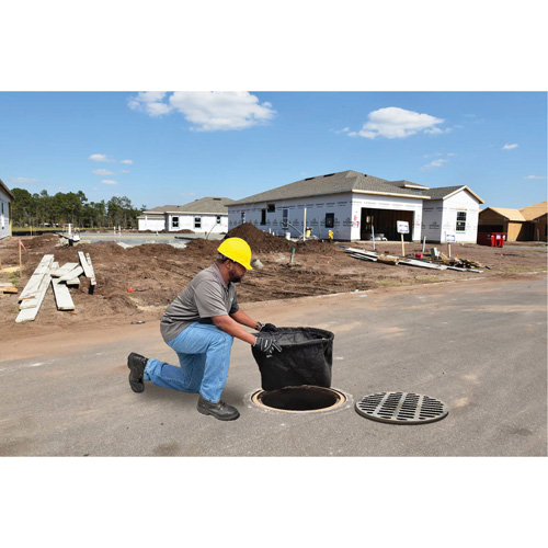 Round Ultra-Drain Guard&reg; Catch Basin Insert with Overflow Port, Oil & Sediment, 25" - 29" L x 25" - 29" W Toolneeds Inc.