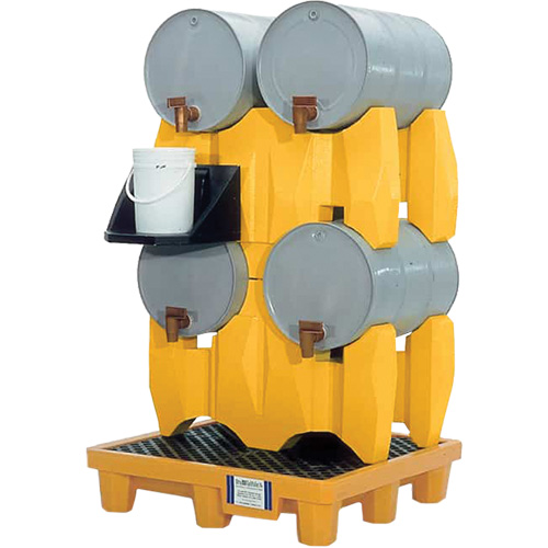 Syst&egrave;me de confinement Ultra-Drum sans drain pour 4 barils, 53" lo x 53" la x 77,8" ha, 3000 gal. US Capacit&eacute; Toolneeds Inc.