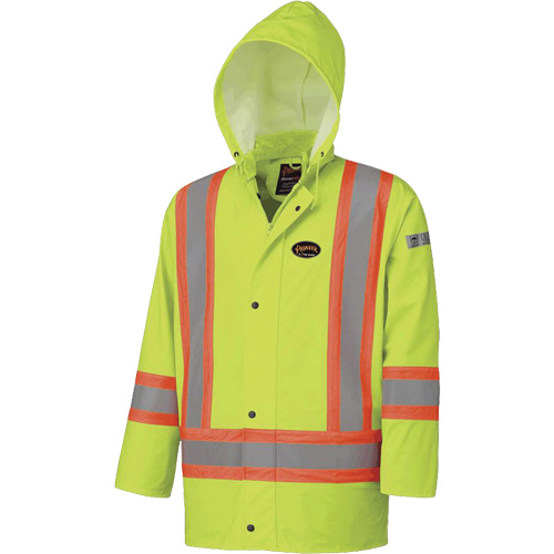 5894 Veste imperm&eacute;able r&eacute;sistant &agrave; la flamme, 2T-Grand, Jaune lime haute visibilit&eacute; Toolneeds Inc.