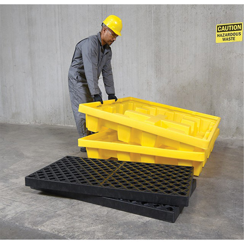 4-Drum Nestable Ultra-Spill Pallet&reg;, 66 US gal. Spill Capacity, 51" x 51" x 10" Toolneeds Inc.