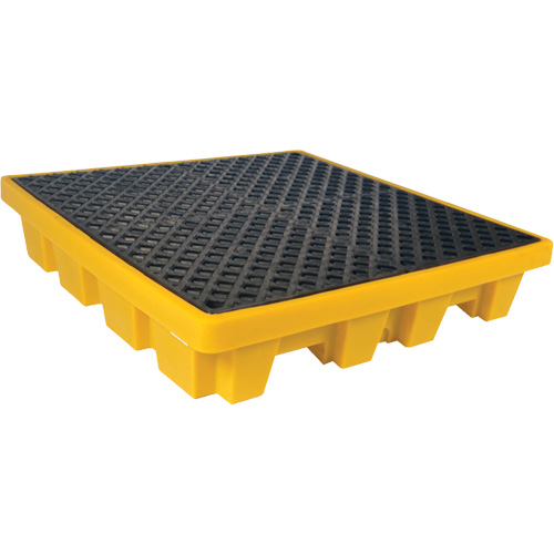4-Drum Nestable Ultra-Spill Pallet&reg;, 66 US gal. Spill Capacity, 51" x 51" x 10" Toolneeds Inc.