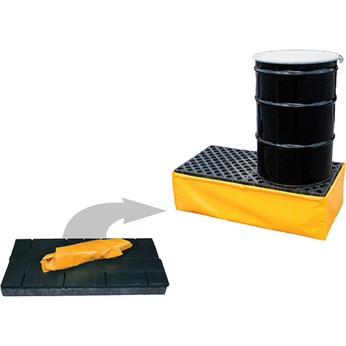 2-Drum Flexible Ultra-Spill Pallet&reg;, 66 US gal. Spill Capacity, 48" x 24" x 14" Toolneeds Inc.