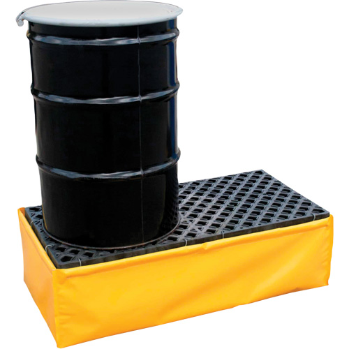 2-Drum Flexible Ultra-Spill Pallet&reg;, 66 US gal. Spill Capacity, 48" x 24" x 14" Toolneeds Inc.