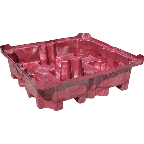 4-Drum Ultra-Spill King&reg; Drum Spill Pallet, 85 US gal. Spill Capacity, 51" x 51" x 17.5" Toolneeds Inc.