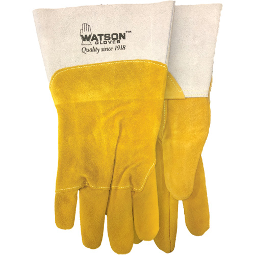 Gants de soudure robustes, Cuir fleur de ch&egrave;vre/Cuir de vache refendu, Taille Moyen Toolneeds Inc.