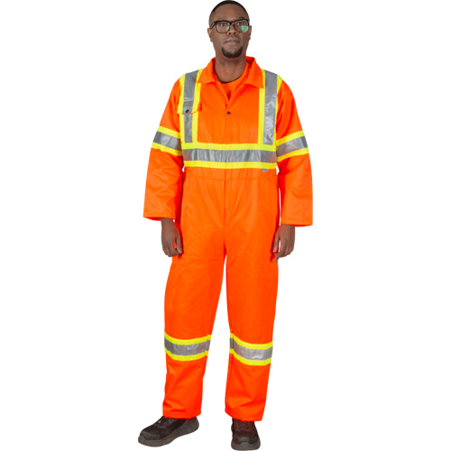 Unlined Safety Coveralls, Small, High Visibility Orange Toolneeds Inc.