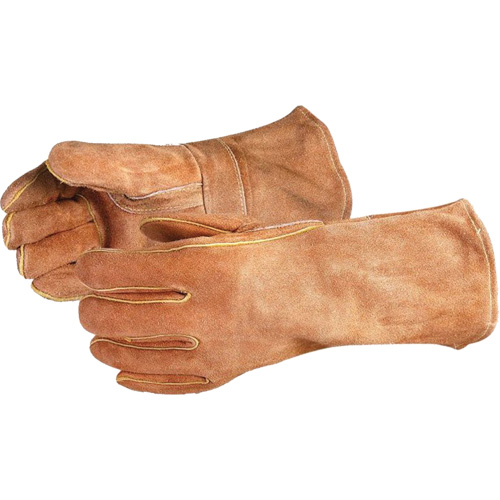 Endura&reg; 505BS Deluxe Brown Welding Gloves, Split Cowhide, Size Large Toolneeds Inc.