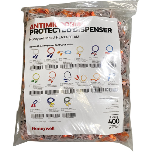 TF-30 Earplugs Refill for HL400 Dispenser, Bulk - Polybag, Corded Toolneeds Inc.
