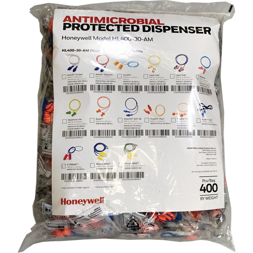 XTR-30 Earplugs Refill for HL400 Dispenser, Bulk - Polybag, Corded Toolneeds Inc.