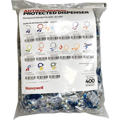 Recharge de bouchons doreille TFT-30 pour le distributeur HL400, Vrac - Sac en poly, Avec cordon Toolneeds Inc.