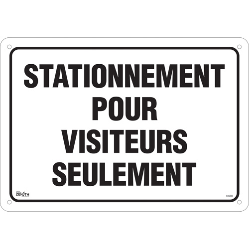 Enseigne  Stationnement pour visiteurs , 14" x 20", Aluminium, Français Toolneeds Inc.