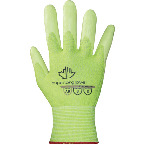 Gants haute visibilit&eacute; r&eacute;sistants &agrave; la coupe S21TXUGFN, Taille 5/2T-petit, Calibre 21, Rev&ecirc;tement Nitrile, Enveloppe en TenActiv, ASTM ANSI niveau A9 Toolneeds Inc.