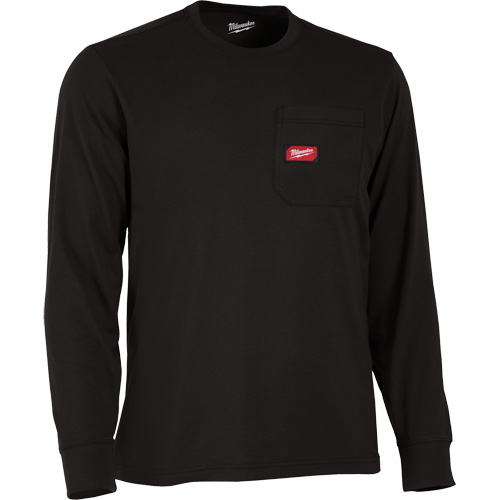 Gridiron Long-Sleeved Pocket-T-Shirt, Men's, Small, Black Toolneeds Inc.