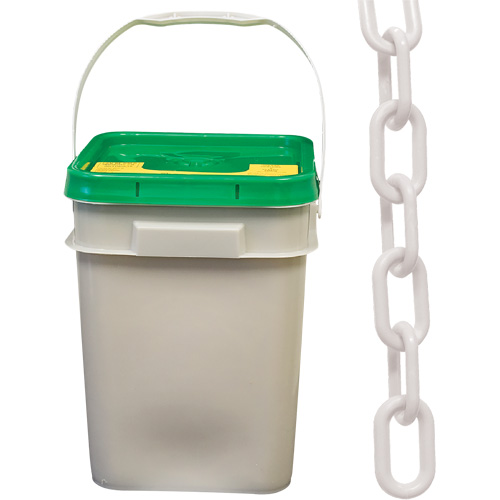 Heavy-Duty Plastic Safety Chain, White Toolneeds Inc.