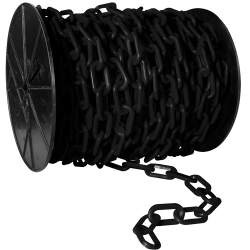 Heavy-Duty Plastic Safety Chain, White, 2" Link, 100' Length Toolneeds Inc.