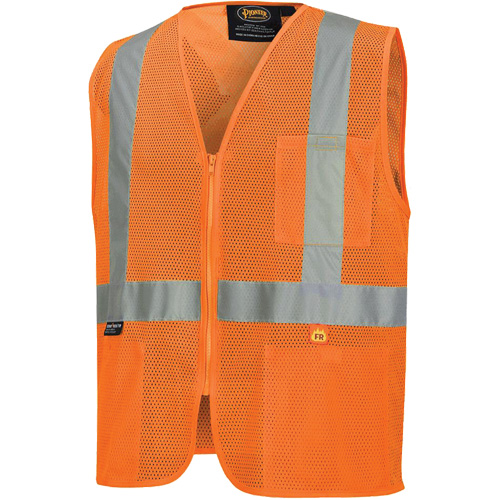 6943 Gilet de s&eacute;curit&eacute; &agrave; mailles ignifuge, Orange haute visibilit&eacute;, Petit, Polyester Toolneeds Inc.