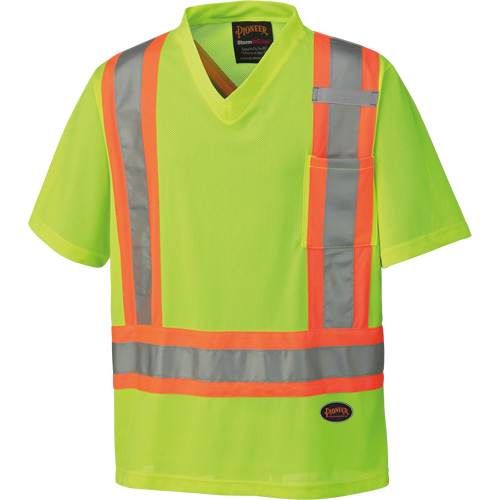 6989 Traffic Micro Mesh T-Shirt, X-Small, High Visibility Lime-Yellow Toolneeds Inc.