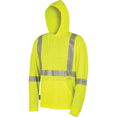 6965 Bird's-Eye Safety Hoodie, Small, High Visibility Lime-Yellow Toolneeds Inc.