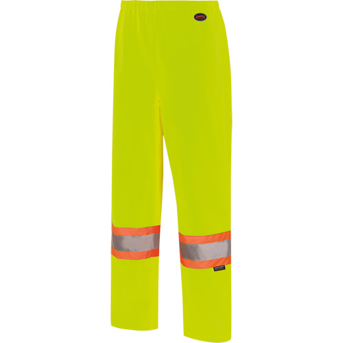 5629W Women's Waterproof Bib Pants, Polyester/Polyurethane, X-Small, High Visibility Lime-Yellow Toolneeds Inc.