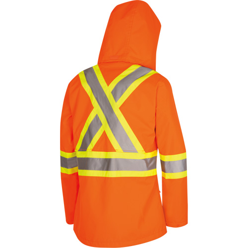 5626W The Rock Women's 300D  Quilted Safety Parka, Polyester/Polyurethane, High Visibility Orange, X-Small Toolneeds Inc.